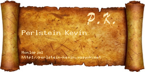 Perlstein Kevin névjegykártya