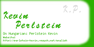 kevin perlstein business card